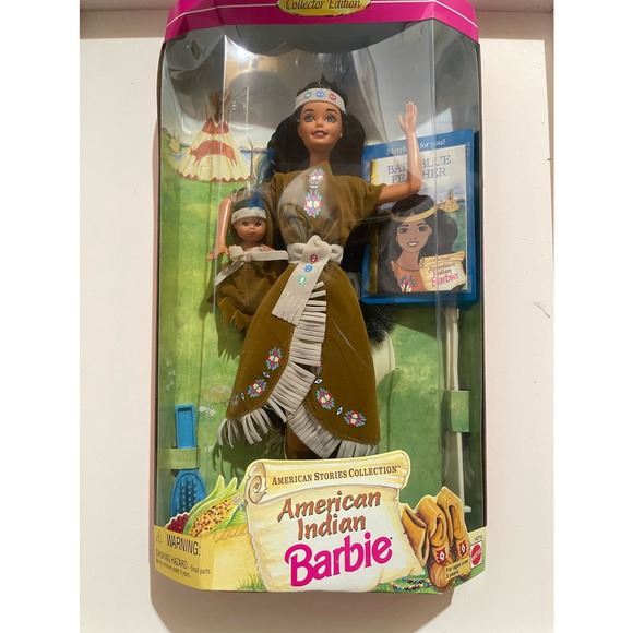 Vintage Mattel 1995 American Indian Barbie American Stories Collection #14715 - Picture 1 of 4